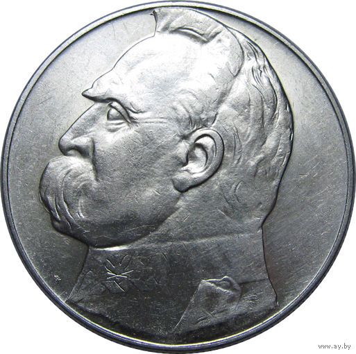 10 злотых 1935 Пилсудский, штемпельный блеск ( ВИДЕО С МОНЕТОЙ В ОПИСАНИИ)