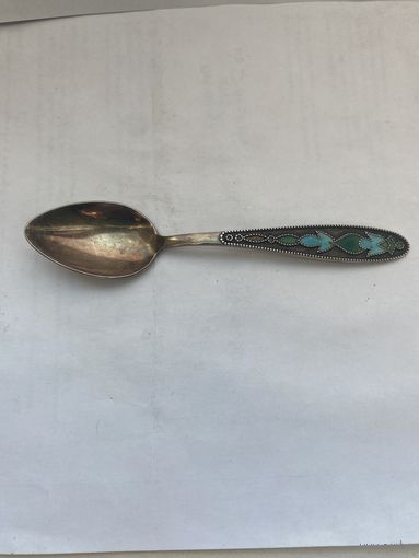 Чайная ложка. Серебро 875пр. Звезда.