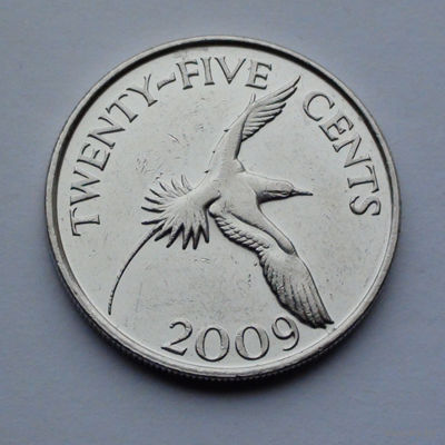 Бермудские острова 25 центов, 2009
