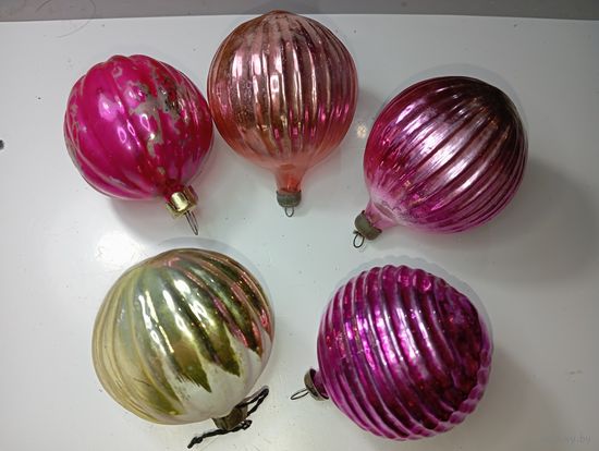 Ёлочные игрушки - Фонарики , СССР .