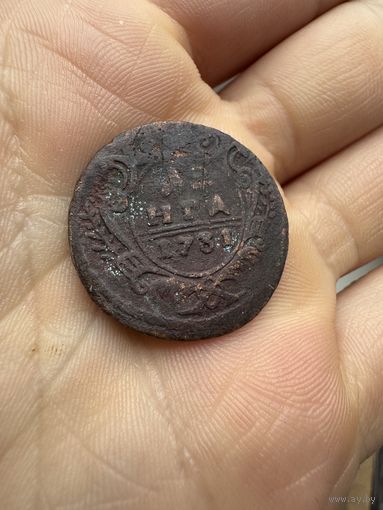 Монета. Деньга 1731г