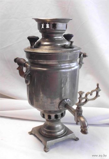 Самовар Малыш 1,0 л Эгоист Тет-а-тет МЕДЬ Серебрение Стамбул 19-й век