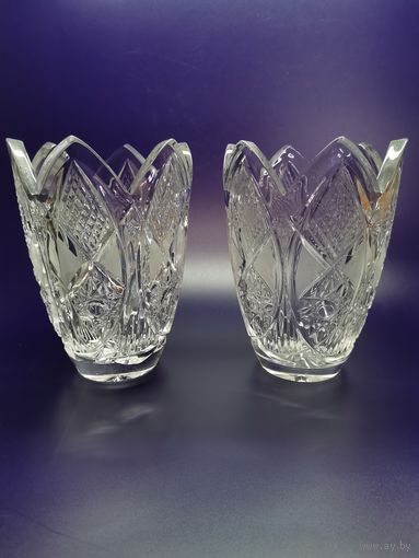 Вазы хрустальные СССР (одним лотом).