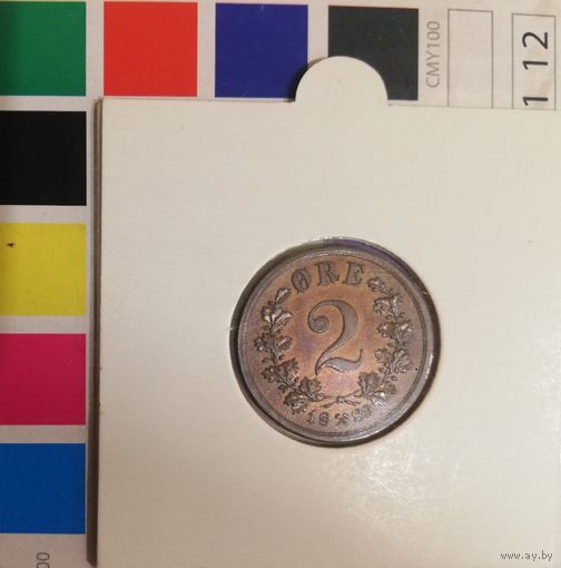 Норвегия 2 эре 1889