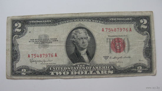 США 2 доллара 1953