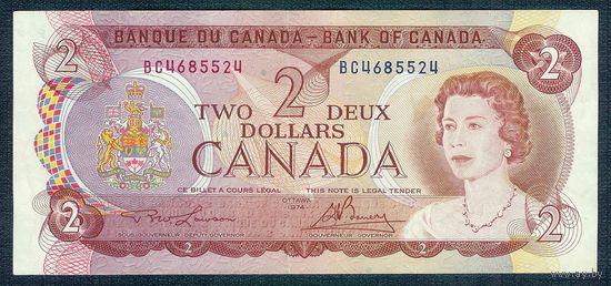 Канада 2 доллара 1974 год.