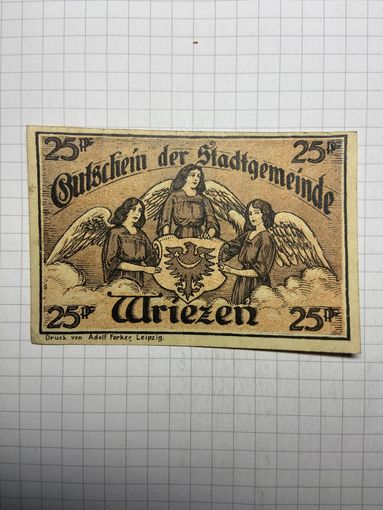 Нотгельд 25 пфеннигов Германия -3012