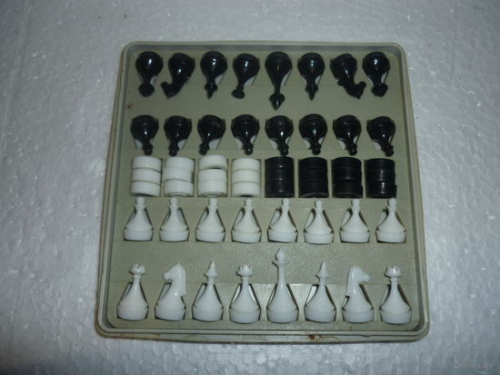 Дорожные шахматы-шашки. СССР. Киев