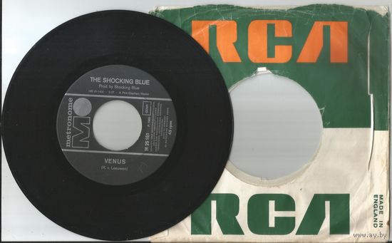 Shocking Blue - Venus/ Hot Sand (GERMANY винил SINGLE 1969)