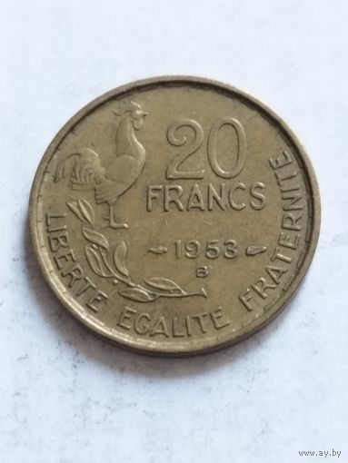 Франция 20 франков 1953
