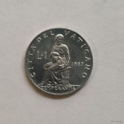 Ватикан 1 лира 1963 г.