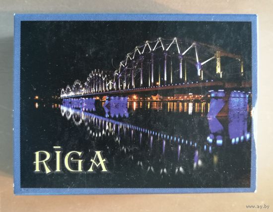 Латвия, города на спичечных коробках, Рига, 7 х 5 х 2 см, спички