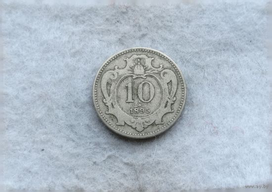 Werty71 Австрия 10 геллеров 1895