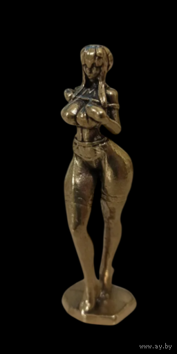Статуэтка Красивая девушка Латунь