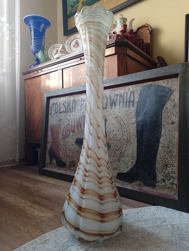 Ваза с-зд Неман Березовка не Столле эксклюзивная (на заказ) огромная сульфидное стекло (3)