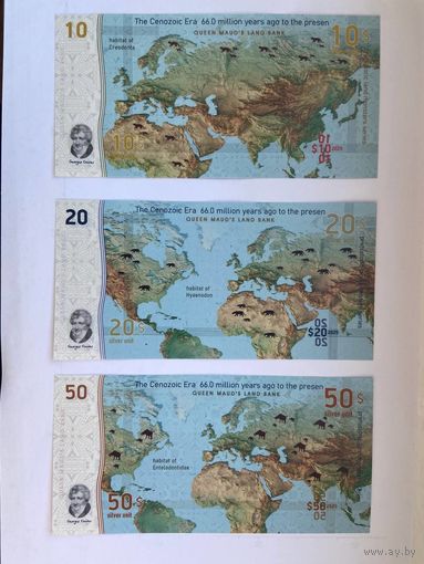 Земля Королевы Мод (Антарктида) - набор банкнот