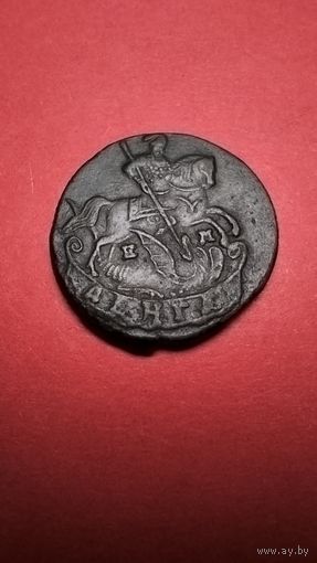 Денга 1790. Екатерина II. Медь. С рубля. (17) Сохран в Огне!