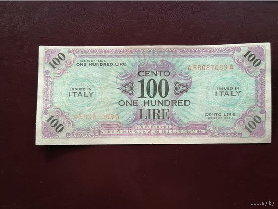 Италия 100 лир 1943