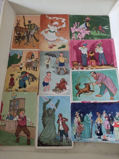 10 открыток-иллюстраций художника Г.Валька, "Советский художник" 1959г.