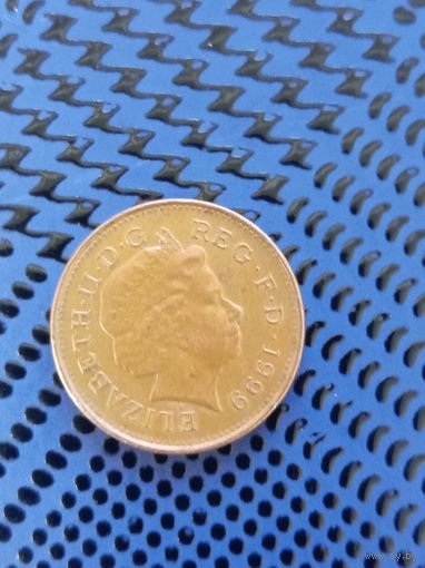 1 пенни. Великобритания 1999г.