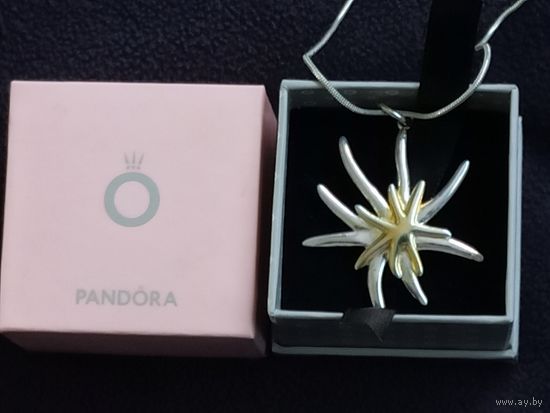 Серебряная цепочка с подвеской, 9,91 г, серебро 925 пробы, 48 см.