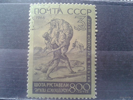 1966 Руставели, Бой с барсом