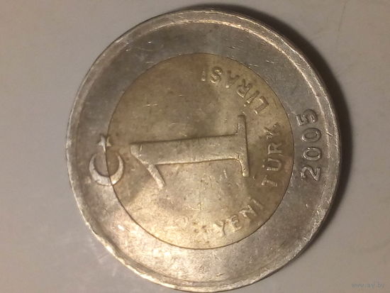 1 лира Турция 2005 год