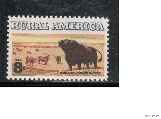 США-1973, (Мих.1122) , * , Фауна, Живопись (одиночка)