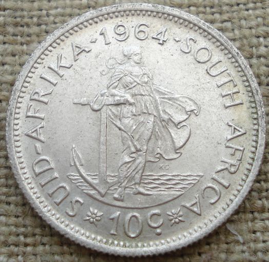10 центов 1964 Южная Африка