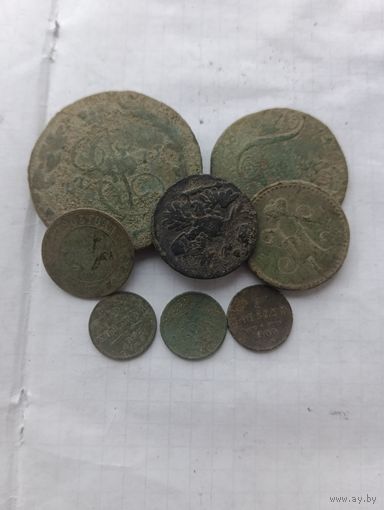 Кучка монет царской России