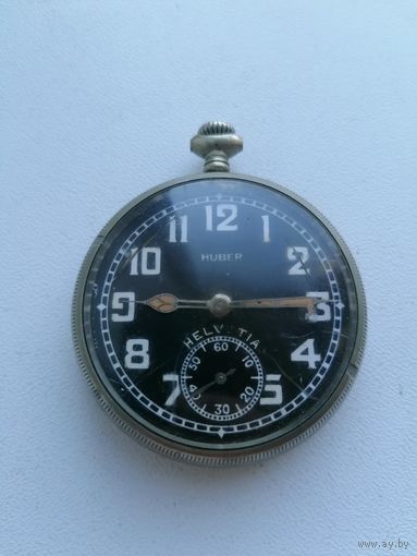 Редкие Часы карманные Huber, в ремонт, торги с Рубля