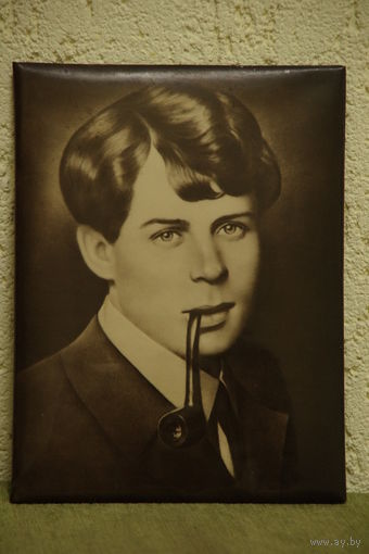 Панно " Есенин " ( 18см х 24 см )