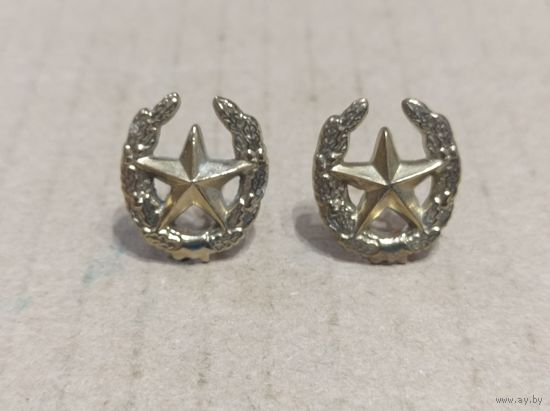 Эмблемы общевойсковые ВС РБ ( металлические с желтым напылением)