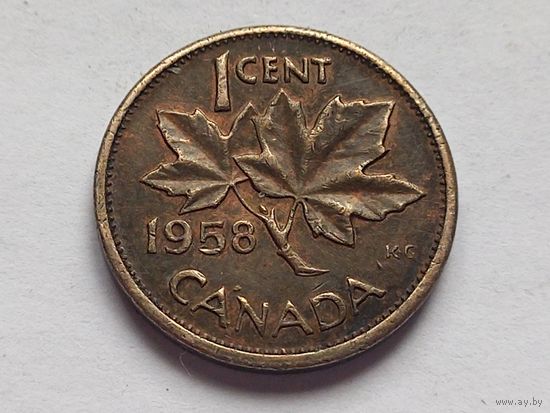 Канада 1 цент 1958 г.