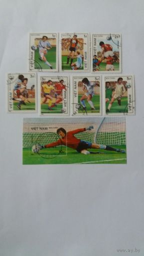 Вьетнам 1986 7м+бл футбол