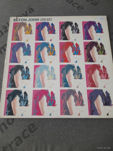 ELTON JOHN     " LEATHER JACKETS" 1986 LP USA GEFFEN RECORDS GHS24114 NM/EX