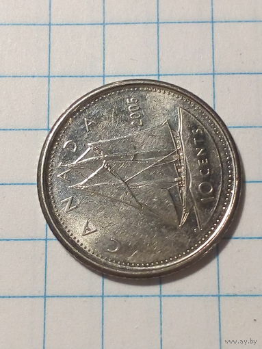 10 центов  Канада 2005  год.
