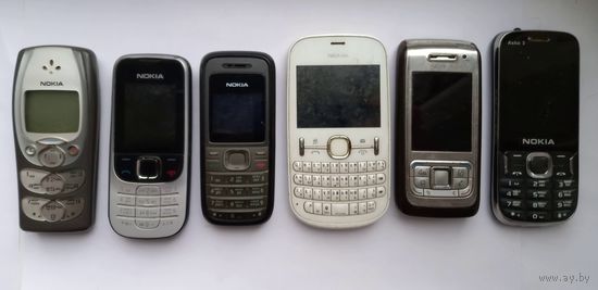 Мобильные телефоны Nokia.Всего 6 штук
