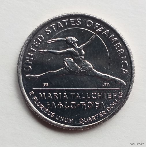 США.25 центов 2023 г. MARIA TALLCHIEF. Монетный двор D.