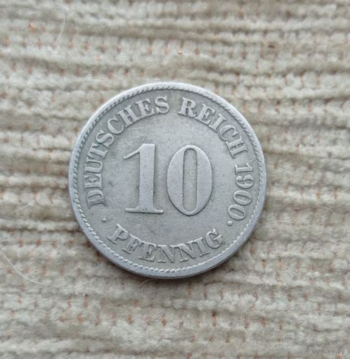 Werty71 Германия 10 пфеннигов 1900 J