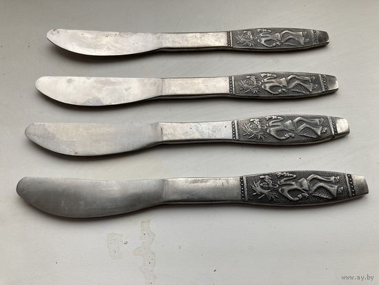 Нож десертный. Ну, погоди! СССР. Нержавейка. Клеймо. Нытвенский МЗ