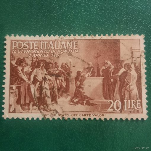 Италия 1946. Il civramento di pontida 7 aprile 1167