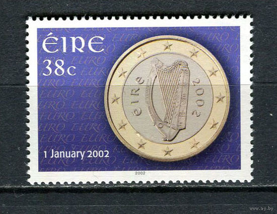 Ирландия - 2002 - Введение евровалюты 38С - [Mi.1403] - 1 марка. MNH.  (Лот Gx8)-T3P26