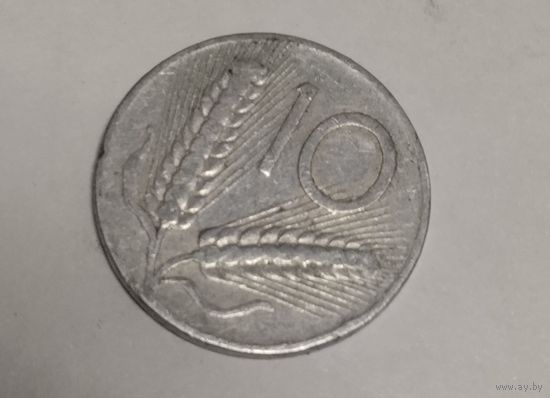 Италия 10 лир 1951
