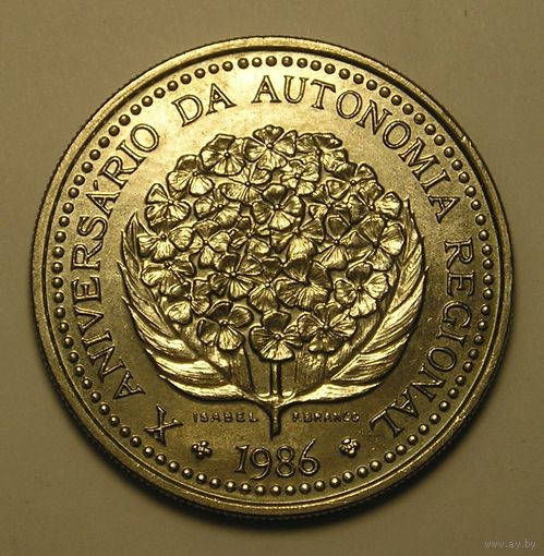 Португалия 100 Эск. 1986 Азорские острова