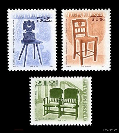 2006 Венгрия 5064-5066 Стандарт. Историческая мебель. Кресла и стулья (VIII) **