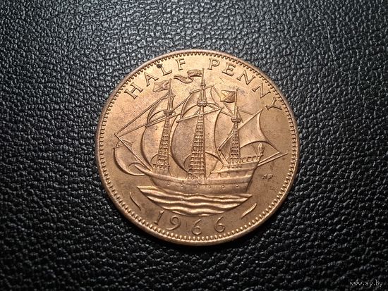 Великобритания 1/2 пенни 1966