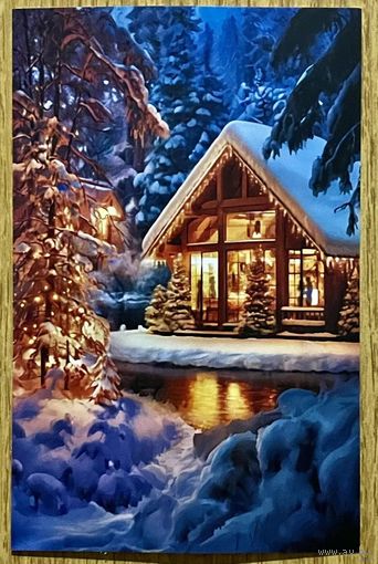 Открытка для посткроссинга. Чистая 9х14 см.