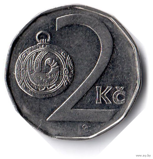 Чехия. 2 кроны. 1993 г.
