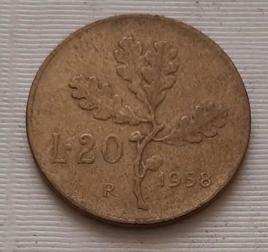 20 лир 1958 г. Италия